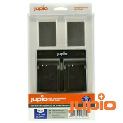 Jupio KIT 2x Battery PS-BLN1 BLN-1 + USB Dual Charger komplet punjač i dvije baterije za Olympus OM-D OMD E-M5 Stylus XZ-2 Pen E-P5 E-M1