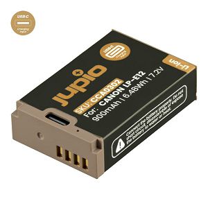 Jupio LP-E12 Ultra C (USB-C input) 900mAh 6.48Wh 7.2V baterija za Canon EOS M50, M200, M100, M10, M, 100D, PowerShot SX70 HS Lithium-Ion Battery Pack (CCA0302)