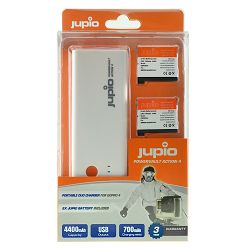 Jupio PowerVault Action 4 + 2x CGP0004 batteries (for Hero 4) JPV0100
