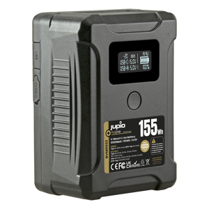 Jupio ProLine Extreme 155 V-Mount 10500mAh (155Wh) LCD Display USB-C PD 65W D-Tap in/output and USB-A output Broadcast battery video baterija (BVM0022)