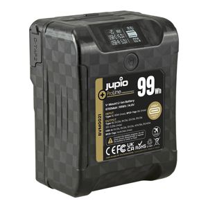 Jupio ProLine Extreme 99 V-Mount 6700mAh (99Wh) - LCD Display, USB-C PD 65W D-Tap in/output and USB-A output Broadcast battery video baterija (BVM0021)