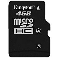 Memory ( flash cards ) KINGSTON NAND Flash Micro SDHC 4GB, 1pcs without adapter