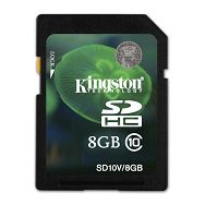 Kingston SDHC Class 10 Flash Card, 8GB