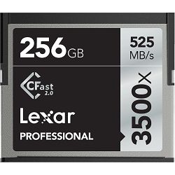 Lexar 256GB 3500x Pro Cfast 2.0 Professional memorijska kartica za fotoaparat i kameru (LC256CRBEU3500)