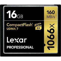 Lexar CF 16GB 1066x 160MB/s Professional UDMA7 Compact Flash Card memorijska kartica (LCF16GCRBEU1066)