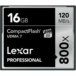 Lexar CF 16GB 800x 120MB/s Professional UDMA Compact Flash Card memorijska kartica (LCF16GCRBEU800)