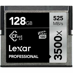 Lexar Cfast 128GB 3500x 525MB/s 445MB/s 2.0 memorijska kartica (LC128CRBEU3500)