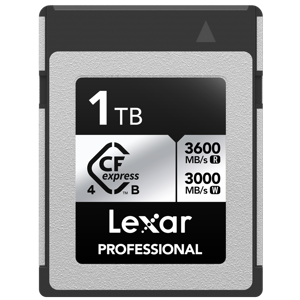Lexar Cfexpress Type B, 1TB 3600MB/s 3300MB/s 4.0 Silver Professional memorijska kartica