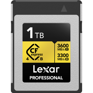 Lexar Cfexpress Type B, 1TB 3600MB/s 3300MB/s 4.0 Gold Professional memorijska kartica