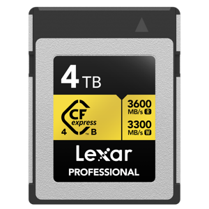 Lexar Cfexpress Type B, 4TB 3600MB/s 3300MB/s 4.0 Gold Professional memorijska kartica