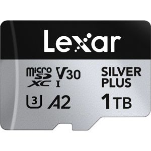 Lexar microSDXC 512GB 205MB/s 150MB/s 1066x UHS-I A2 U3 V30 4K Silver Plus memorijska kartica (LMSSIPL512G-BNANG)