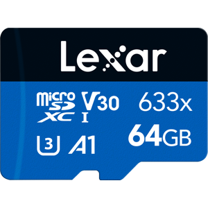 Lexar microSDXC 64GB 633x 95MB/s 45MB/s A1 Class 10 V30 UHS-I U3 memorijska kartica (LMS0633064G-BNNNG)