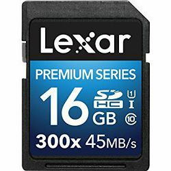 Lexar SDHC 16GB 300x 45MB/s Premium II Class 10 UHS-I Card memorijska kartica LSD16GBBEU300