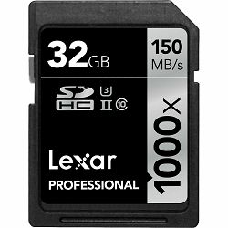 Lexar SDHC 32GB 1000x 150MB/s Professional UHS-II Card memorijska kartica LSD32GCRBEU1000