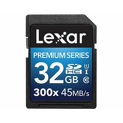 Lexar SDHC 32GB 300x 45MB/s Premium II Class 10 UHS-I Card memorijska kartica LSD32GBBEU300