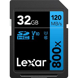 Lexar SDHC 32GB 800x 120MB/s UHS-I C10 V10 U1 memorijska kartica (LSD0800032G)