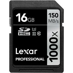 Lexar SDHC 16GB 1000x 150mb/s Professional UHS-II LSD16GCRBEU1000 SD memorijska kartica