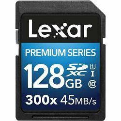 Lexar SDXC 128GB 300x 45MB/s Premium II Class 10 UHS-I Card memorijska kartica LSD128BBEU300