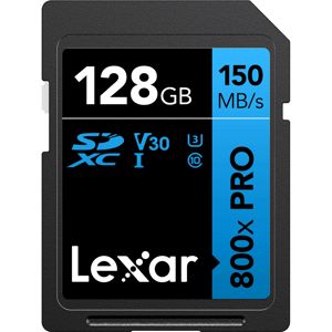 Lexar SDXC 128GB 800x 150MB/s 45MB/s UHS-I C10 V30 U3 memorijska kartica (LSD0800P128G-BNNNG)