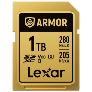 Lexar SDXC 1TB 280MB/s 210MB/s Class 10 UHS-II C10 V60 U3 Professional Armor Gold Stainless steel Casing IP68 memorijska kartica