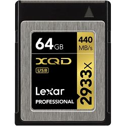 Lexar XQD Card 64GB 2933x 440MB/s Professional 2.0 Memory Card memorijska kartica LXQD64GCRBEU2933