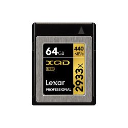Lexar XQD Card 64GB 440mb/s 2933x Prof including XQD 2.0 USB 3.0 Reader memorijska kartica i čitač kartica