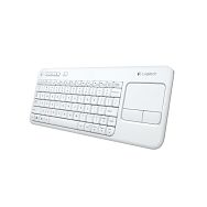 Logitech K400, bežična tipkovnica s dodirom,bijela