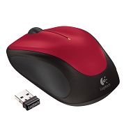 Logitech M235, bežični miš, crveni