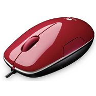 Logitech M150, laserski miš, crveni