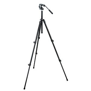 Manfrotto BASIC TRIPOD BLACK W/128LP HD 055XDB,128LP