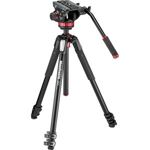 Manfrotto MVK502055XPRO3V 055 video alu tripod aluminijski stativ s Fluid Video Head Flat Base fluidnom glavom 502