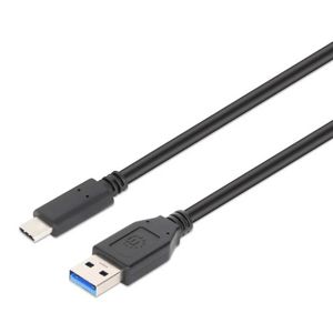 Manhattan kabel USB 3.2 Gen2 USB-A na USB-C M/M 60W 3A 20V 10Gbps 100cm