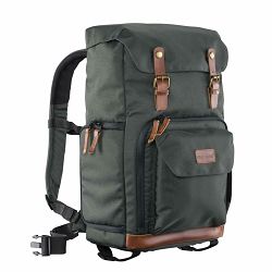 Mantona Photo Backpack Luis green Retro ruksak za DSLR i dodatnu opremu zeleni retro