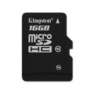 Memory ( flash cards ) KINGSTON MicroSDHC NAND Flash Micro SDHC 16GB Class 10, Plastic, 1pcs