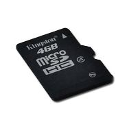 Memory ( flash cards ) KINGSTON NAND Flash Micro SDHC 4GB Class 4, 1pcs with Full-size SD adapter and USB reader