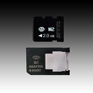 Memory ( flash cards ) SILICON POWER NAND Flash Memory Stick Micro M2 2048MB x 1, 1pcs with MS Pro Duo Adaptor
