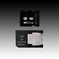 Memory ( flash cards ) SILICON POWER NAND Flash Memory Stick Micro M2 8192MB x 1, 1pcs with MS Pro Duo Adaptor
