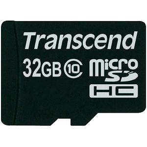Memory ( flash cards ) TRANSCEND NAND Flash Micro SDHC 32GB x 1 Class 4, 1pcs with Adatper(SD 2.0)