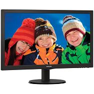 Monitor LCD PHILIPS 223V5LSB/00 (21.5, 1920x1080, LED Backlight, 1000:1, 10000000:1(DCR), 170/160, 5ms, DVI/VGA) Black