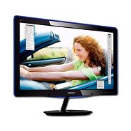 Monitor LCD PHILIPS 227E3LSU (21.5", 1920x1080, WLED, SmartImage, HDCP Ready, Touch Panel, SmartContrast, Tilt, 1000:1, 20000000:1(DCR), 175/170, 5ms, DVI/VGA) Black