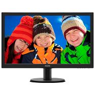 Monitor LCD PHILIPS 243V5LSB/00 (23.6, 1920x1080, LED Backlight, 1000:1, 10000000:1(DCR), 170/160, 5ms, DVI/VGA) Black