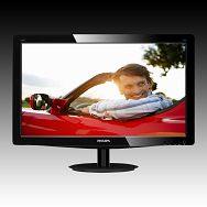 Monitor LED PHILIPS 196V3LSB25/00 (18.5", 1366x768, 600:1, 10000000:1(DCR), 170/160, 5ms, DVI/VGA) Black