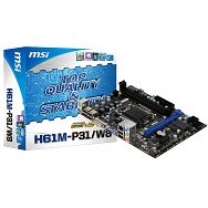 MSI Main Board Desktop iH61 (S1155, DDR3, SATA II,PS/2,USB2.0,VGA,DVI,LAN,Audio Line-In,Audio Line-Out,Microphone-In) mATX Retail
