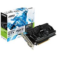 MSI Video Card GeForce GTX 750Ti GDDR5 2GB/128bit, 1059MHz/5400MHz, PCI-E 3.0 x16, HDMI,DVI, VGA, Retail