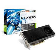 MSI Video Card GTX 670 GDDR5 2GB/256bit, 965MHz/6008MHz, PCI-E 3.0 x16, DP, HDMI, 2xDVI, VGA Cooler (Double Slot), Retail