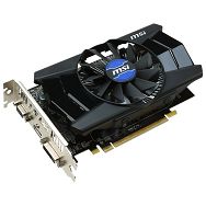 MSI Video Card Radeon R7 250 GDDR5 1GB/128bit, 1000MHz/4600MHz, PCI-E 3.0 x16, HDMI, DVI, VGA Cooler(Double Slot), Retail