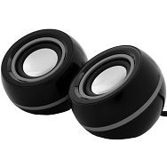 Multimedia - Speaker CANYON CNR-FSP01 (Stereo, 6W, 20Hz-20kHz, 1xUSB, Black/Silver)