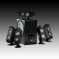 Multimedia - Speaker LOGITECH X-530 (5.1 Channel Surround, 70W, 40Hz-20kHz, Black/Silver)