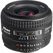 Nikon AF 35mm f/2D FX širokokutni objektiv fiksne žarišne duljine Nikkor 35 2.0 f/2.0 F2 f/2 prime wide lens (JAA129DA)