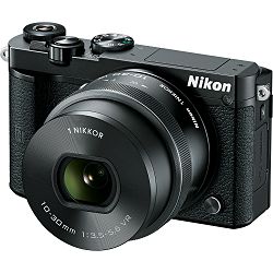 Nikon 1 J5 + 10-30mm f/3.5-5.6 PD Zoom + 30-110mm Black Mirrorless Digital Camera digitalni fotoaparat i 10-30 + 30-110 objektiv